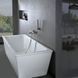 галереи IMEX MONZA BRUSHED NICKEL Термостатичний змішувач для ванни з душовим набором, PVD нікель матовий - фото 5