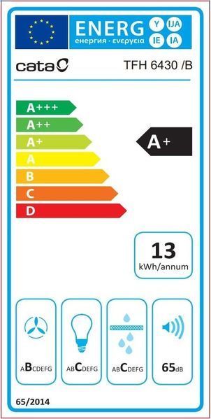 Витяжка Cata телескопічна, 60см, 698м.куб/год, TFH 6430 gwh, білий