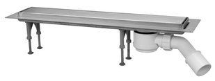 McALPINE Злив у підлогу ПРЯМОКУТНИЙ 600 мм CD600-B-NT + McALPINE Сифон CD-HC26-65