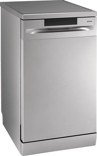 Посудомийна машина Gorenje, 9компл., A++, 45см, дисплей, 2 кошика, AquaStop, сірий