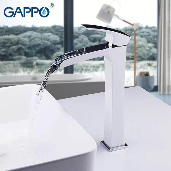 Смеситель для умывальника GAPPO G1007-31, белый/хром