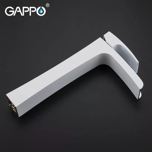 Смеситель для умывальника GAPPO G1007-31, белый/хром