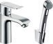 галереи Hansgrohe Смеситель Metris 100 для умывальника с гигиенической лейкой (31285000) - фото 1