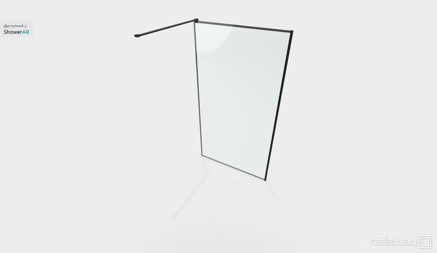 RADAWAY Душова перегородка Modo New Black II Frame 110 см. профіл чорний 389114-54-56