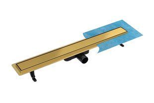 BESCO Линейный душевой трап Virgo Gold Duo 60