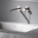 галереї IMEX LINE BRUSHED NICKEL Змішувач для умивальника зі стіни, матовий нікель - фото 2