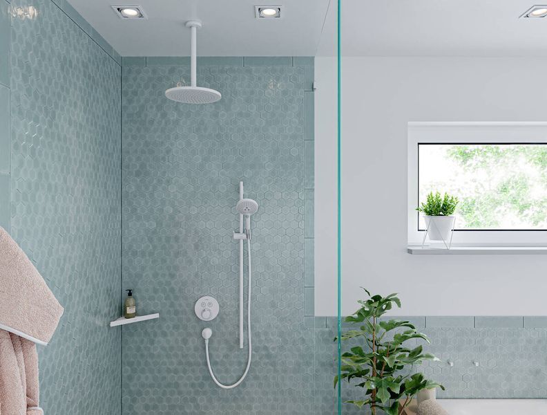 Hansgrohe AddStoris Поличка кутова 14.8 х14.8 x 30.5 см Matt Black (41741670)