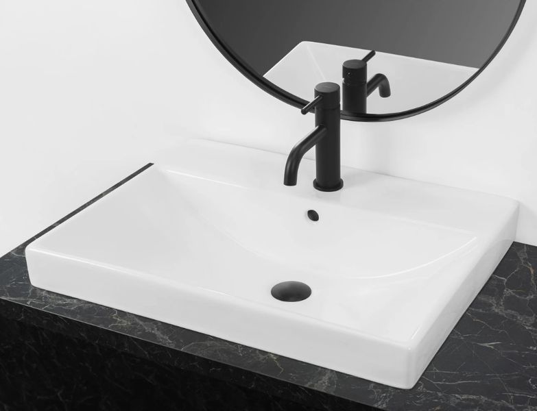 Умивальник (раковина) REA MANDY WHITE білий врізний