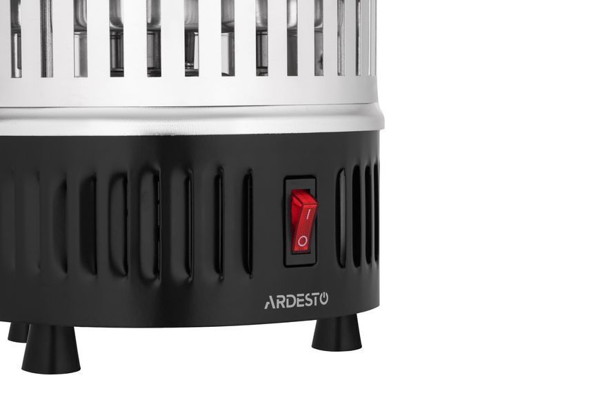 Електрошашличниця Ardesto 900 Вт, 5 шампурів, обертання 360&deg;, U-подібні нагрівачі, алюмін. кожух, нерж