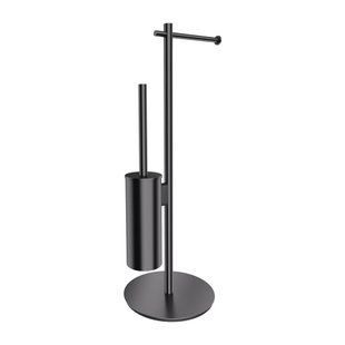 Йоржик з тримачем для туалетного паперу Omnires Modern Project anthracite (MP60810AT)