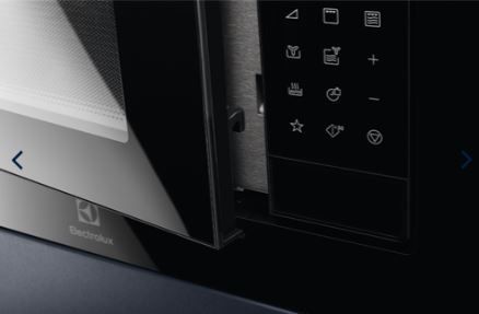 Мікрохвильова піч Electrolux вбудована, 25л, електрон. керування, 900Вт, гриль, дисплей, чорний