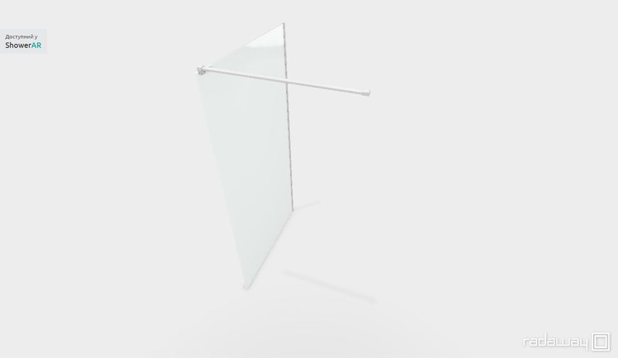 RADAWAY Душевая перегородка Modo New White II 120см. профиль белый 389124-04-01