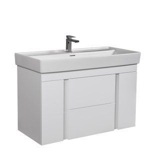 Aqua Rodos Тумба Капрі 100 см консольна з Умивальником Sharp