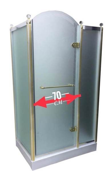 Душова кабіна Orans SR-1654-COMBI gold/chrome (L) 120х80х200