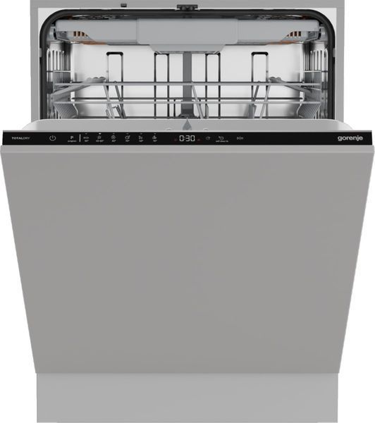 Посудомийна машина Gorenje вбудовувана, 16компл., A++, 60см, AquaStop, автоматичне відчинення, сенсорн.упр, 3и кошики, білий