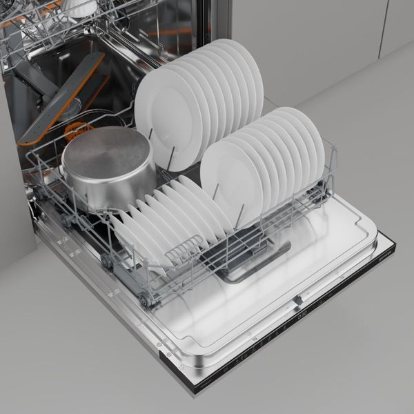 Посудомийна машина Gorenje вбудовувана, 16компл., A++, 60см, AquaStop, автоматичне відчинення, сенсорн.упр, 3и кошики, білий
