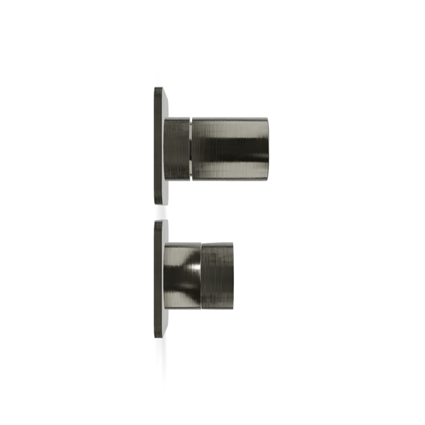 TREEMME NANOTECH Душова система на 2 користувача наружна частина , brushed black chrome