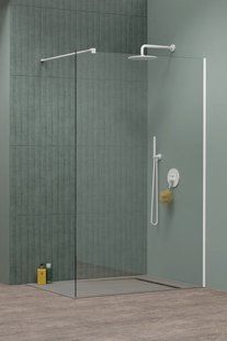 RADAWAY Душевая перегородка Modo New White II 135см. профиль белый 389135-04-01