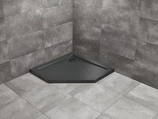 RADAWAY Душевой поддон Doros PT 90x90 Stone черный