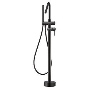 IMEX CORCEGA BLACK GUN METAL Підлоговий змішувач для ванни, графіт
