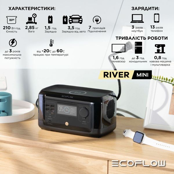 Зарядна станція EcoFlow RIVER mini 3607 фото