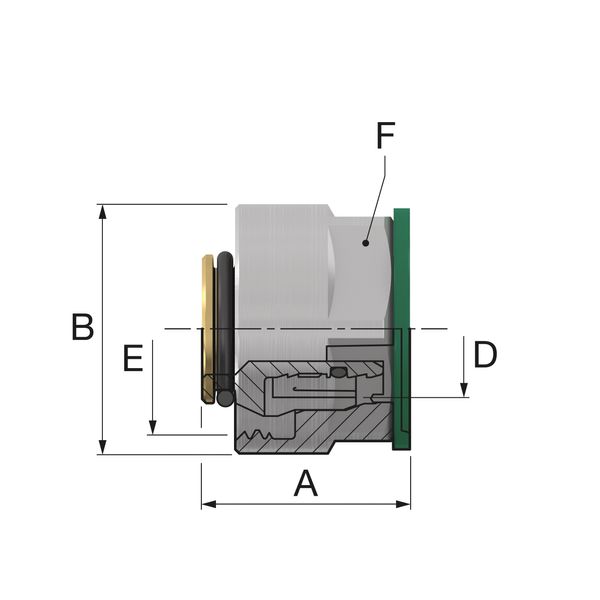 Компресійний кінцевий фітинг Simplex тип Design F3 16х2,0 (2 шт.) F11462 фото