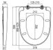 Сидіння для унітазу з мікроліфтом, швидкознімне C537853WH фото 2