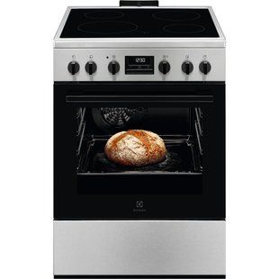 Плита Electrolux електрична склокерамічна, 58л, 60x60см, дисплей, конвекція, пара, нерж