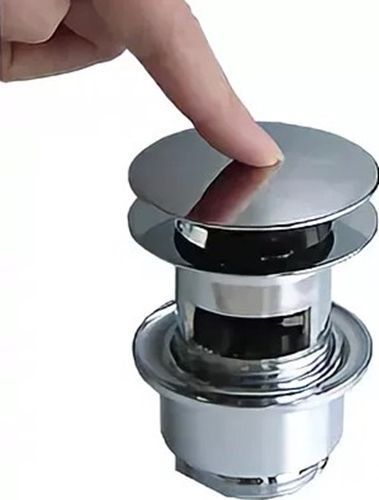 Hansgrohe Донний клапан для Умивальників з переливом , push-open, хром (50100000)