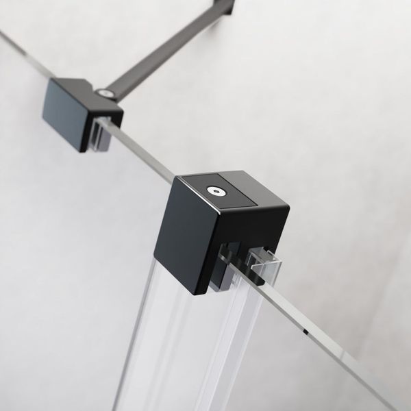 RADAWAY Душевая перегородка Furo Black Walk-in 100см. права 10106538-54-01R+10110494-01-01