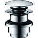 галереї Hansgrohe Донний клапан для Умивальників з переливом , push-open, хром (50100000) - фото 1
