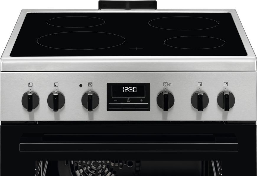 Плита Electrolux електрична склокерамічна, 58л, 60x60см, дисплей, конвекція, пара, нерж