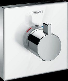Hansgrohe Термостат прихованого монтажу ShowerSelect GlassHighﬂow White/Chrome (15734400)
