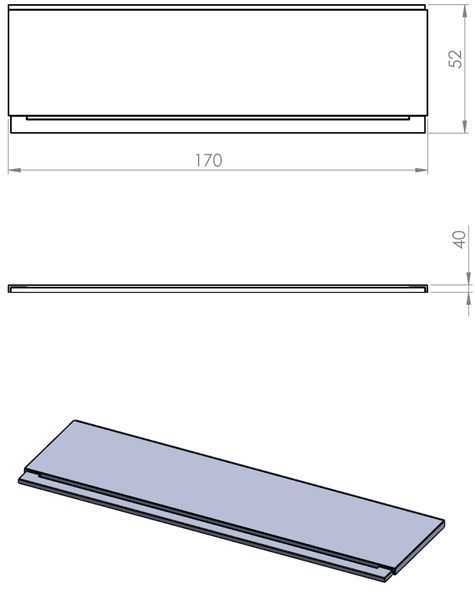 Панель Gala 170x70