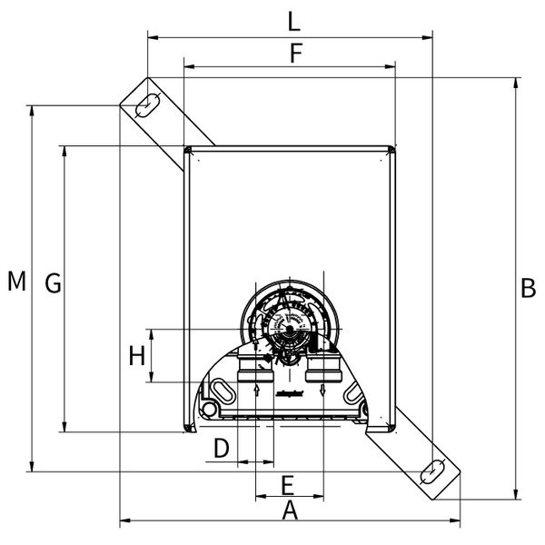 Регулювальний короб Simplex RB RTL-TH DUO, білий, 3/4 "(євроконус) F11879 фото