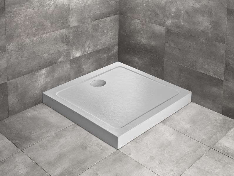 RADAWAY Душевой поддон Doros C Compact Stone 800x800x155 белый