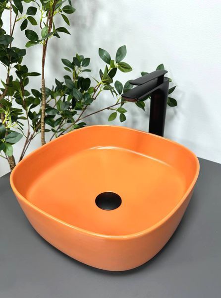Умивальник (раковина) VBI AREZZO TERRACOTTA MATT накладний