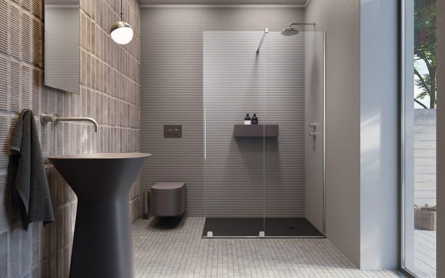 RADAWAY Душова перегородка Furo Walk-in 130 см. права 10106688-01-01R+10110644-01-01