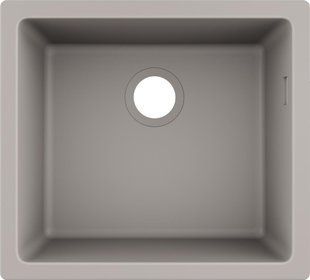 Hansgrohe Кухонна мийка мойка S510-U450 під стільницю 500х450 Concretegrey (43431380)