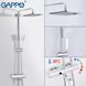 галереи Душевая система с термостатом GAPPO G2499-40, излив - переключатель на лейку, 3-функции, нержавеющая сталь - фото 4