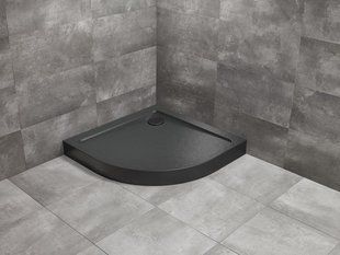 RADAWAY Душевой поддон Doros A Compact 90x90 Stone черный