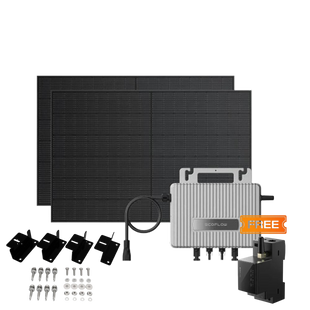 Комплект EcoFlow STREAM Microinverter/2*400W Rigid Solar Panel Combo/Умный счетчик Smart Meter/Система креплений EcoFlow Rigid Solar Panel Mounting Feet