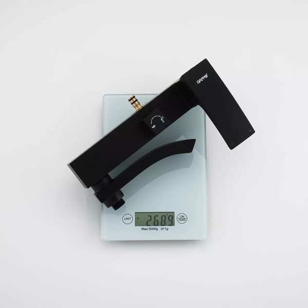 Душевая система GAPPO G2407-6, излив - переключатель на лейку, 3-функции, черный