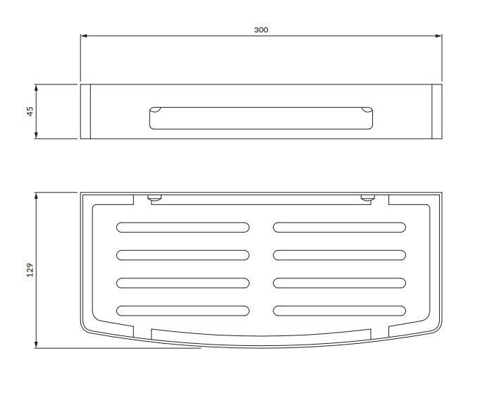 Поличка Omnires Uni anthracite (UN10331AT)