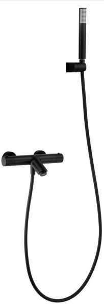 IMEX MONZA BLACK MATT Термостатичний змішувач для ванни з душовим набором, чорний матовий