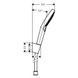 галереї Hansgrohe Душовий набірRaindance Select S 120 Porter 1,6 м, White/Chrome (26721400) - фото 2
