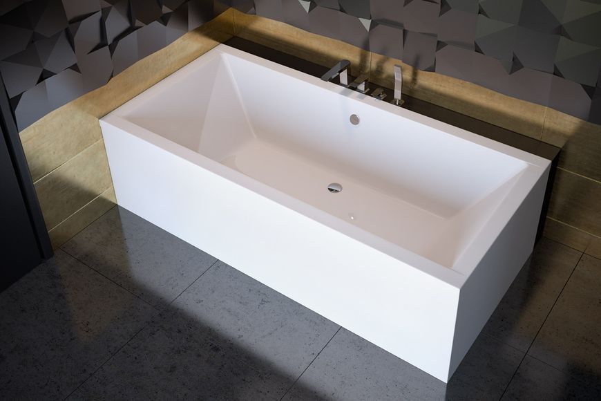 Ванна акрилова QUADRO 190х90 без ніг, БЕЗ отворів під ручки, без ручок