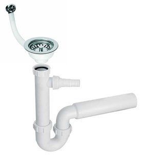 McALPINE Сифон для кухонної мийки HC7 + злив FSW50P-15