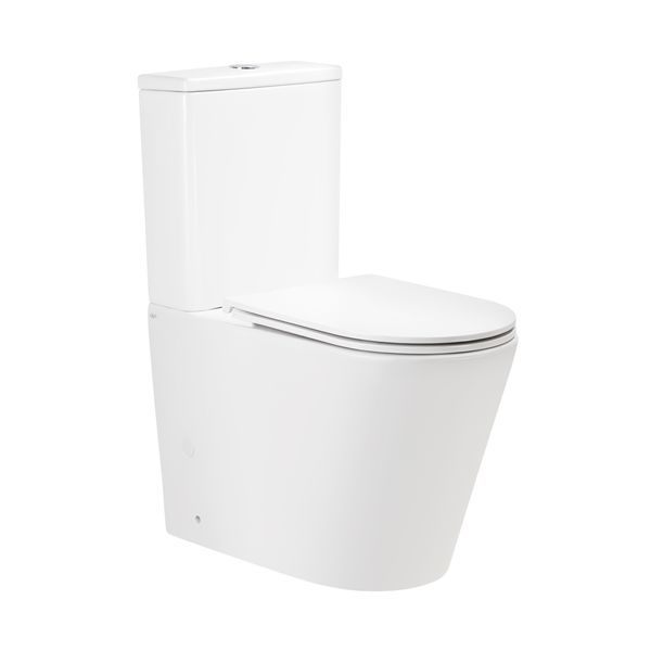 Унитаз-компакт Qtap Scorpio безободковый с сиденьем Soft-close QT14226002W