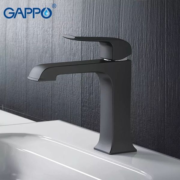 Смеситель для умывальника GAPPO G1050, черный